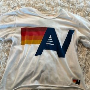 White aviator nation shirt